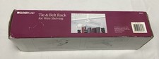 NEW Closetmaid Chrome Tie Belt Scarves Jewelry Rack Wall Mount W/14 Hooks  