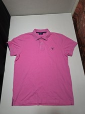 Polo uomo Gant rosa manica