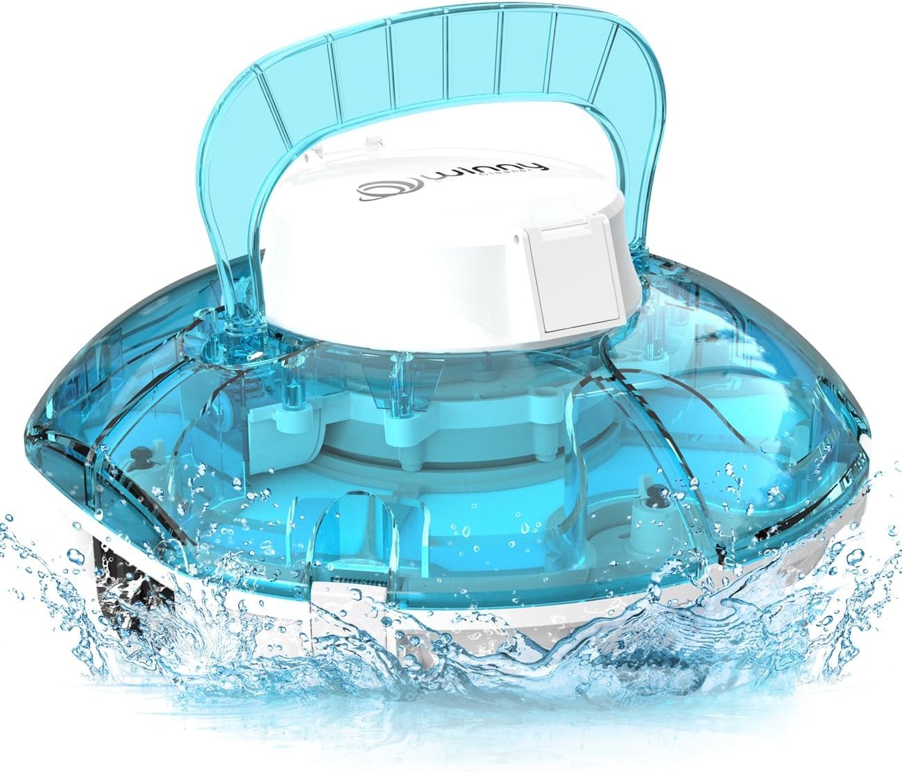 Robot piscine sans fil WINNY 200 noir pour nettoyer facilement le fond des piscines hors sol