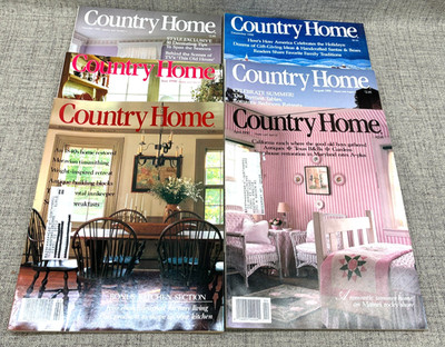 1990 Country Home Magazine Cottage Decorating Collecting Full Year Lot of 6