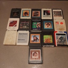 Lot Of 16 8-TRACK Tapes As Is Vintage Mostly Country Willie Nelson, Kansas, Oak