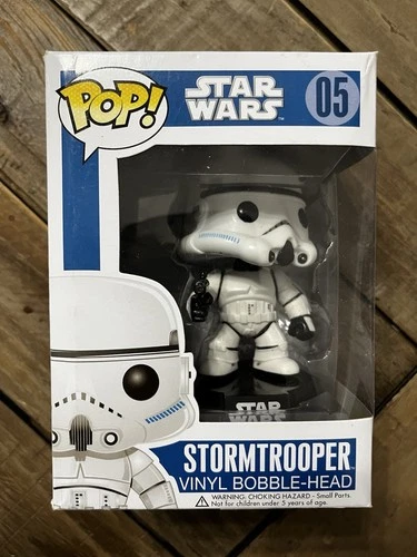 Funko POP Star Wars #05 Stormtrooper 2012 Blue Box Large Font Vaulted OG