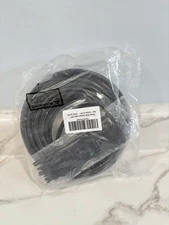 Elecan RG6 Coaxial Cable 25 Ft Black Outdoor TV/Internet Coax Cord Weatherproof