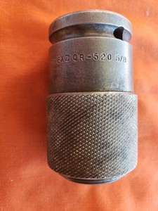 APEX QR-520 QR Chuck 1/2 Inch Square Drive 5/8 Inch Hex Quick Release Bit Holder