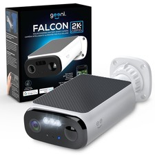 Cámara de seguridad inalámbrica solar Geeni Falcon 5 MP 2K+ color visión nocturna WiFi
