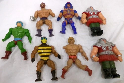 Vintage Mattel MOTU 7 Restoration Figure Part Lot He-Man Ram-Man Buzz Off Fisto