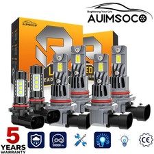 For Ford Explorer 2002-2005 6500K LED Headlight High&Low Bulbs Fog Light Kit 6x