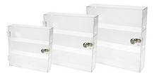 SAFE Acryl-Vitrine Abschließbar mit Flügeltür und Schloss für Modelle, Schmuck