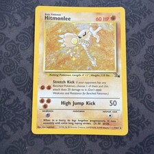 1999 Pokémon Fossil Unlimited Hitmonlee Rare Holo 7/62 B on eBay