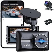 Vital Dashcam Pro 2025 Dash Cam Front and Rear Camera for Cars Dual Car Camera w