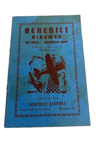 1940 BENEDICT BIRDMEN AIR SHOW PROGRAM - WILMINGTON DE AVIATION - #422