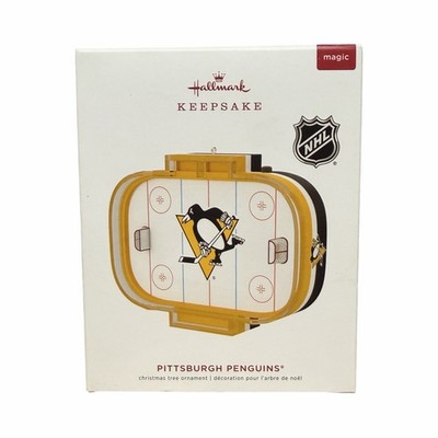2019 Hallmark NHL Pittsburgh Penguins Ice Rink Magic Sound Hockey Ornament