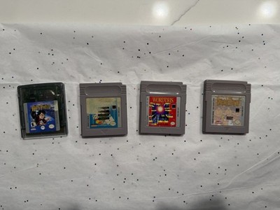 Game Boy Game Lot of 4   Wordtris, BreakThru!, Solitaire FunPak & Harry Potter