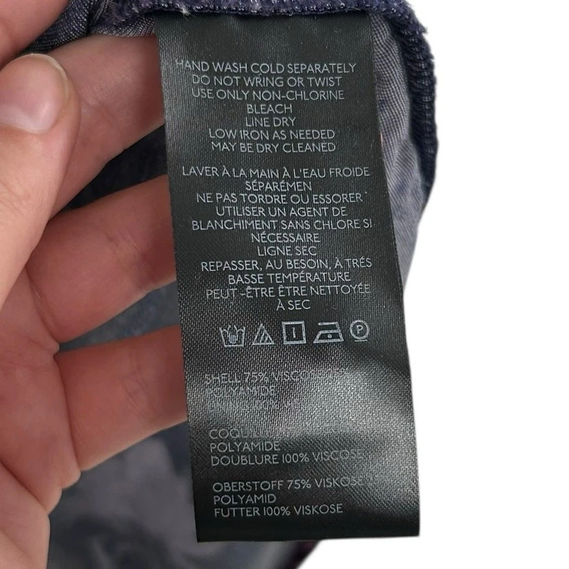 Pilcro The Hadley Púrpura Rosa Estampado Floral Relajado Botones Terciopelo Mujer XS Foto 4 de 4