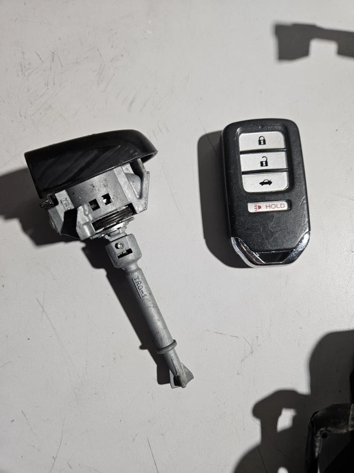 Llave electrónica Honda Civic 2013 2014 2015 fabricante de equipos originales con cerradura de llavero y manija de puerta Foto 2 de 4