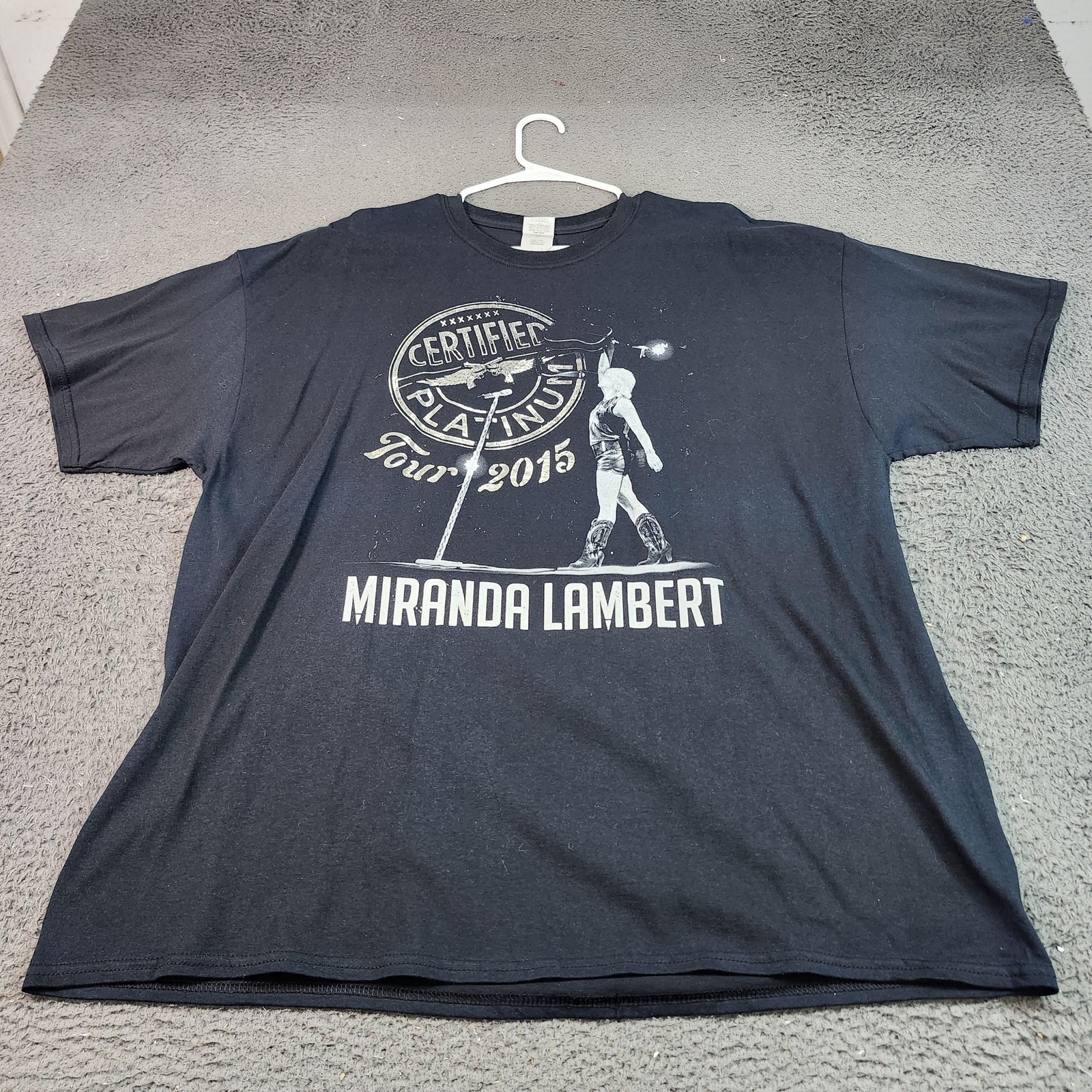 Miranda Lambert Shirt Mens 2XL Black 2015 Certified Platinum Tour Graphic Tee