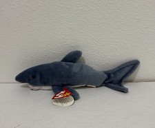 Beanie Babies Collection 1996 Crunch The Shark Gray White TY BEANIE BABY