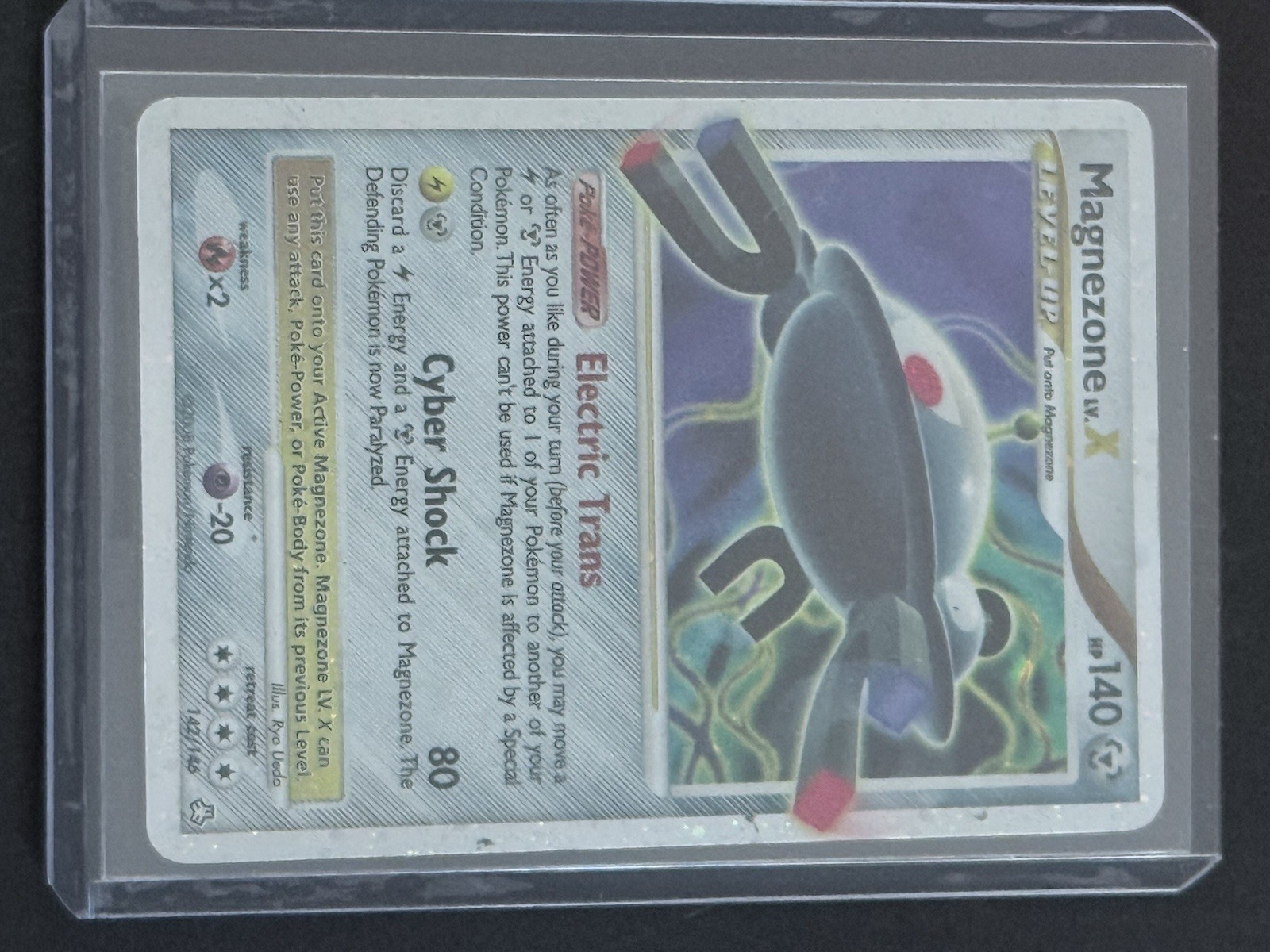 Pokemon Magnezone LV.X 142/146 Legends Awakened Holo Damaged