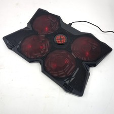 Red LED Laptop Cooling Pad TopMate C5 Gaming - 4 Fans, Dual USB, Adjustable