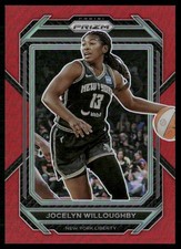 Jocelyn Willoughby 099/199 2023-24 Panini Prizm WNBA Red New York Liberty #49