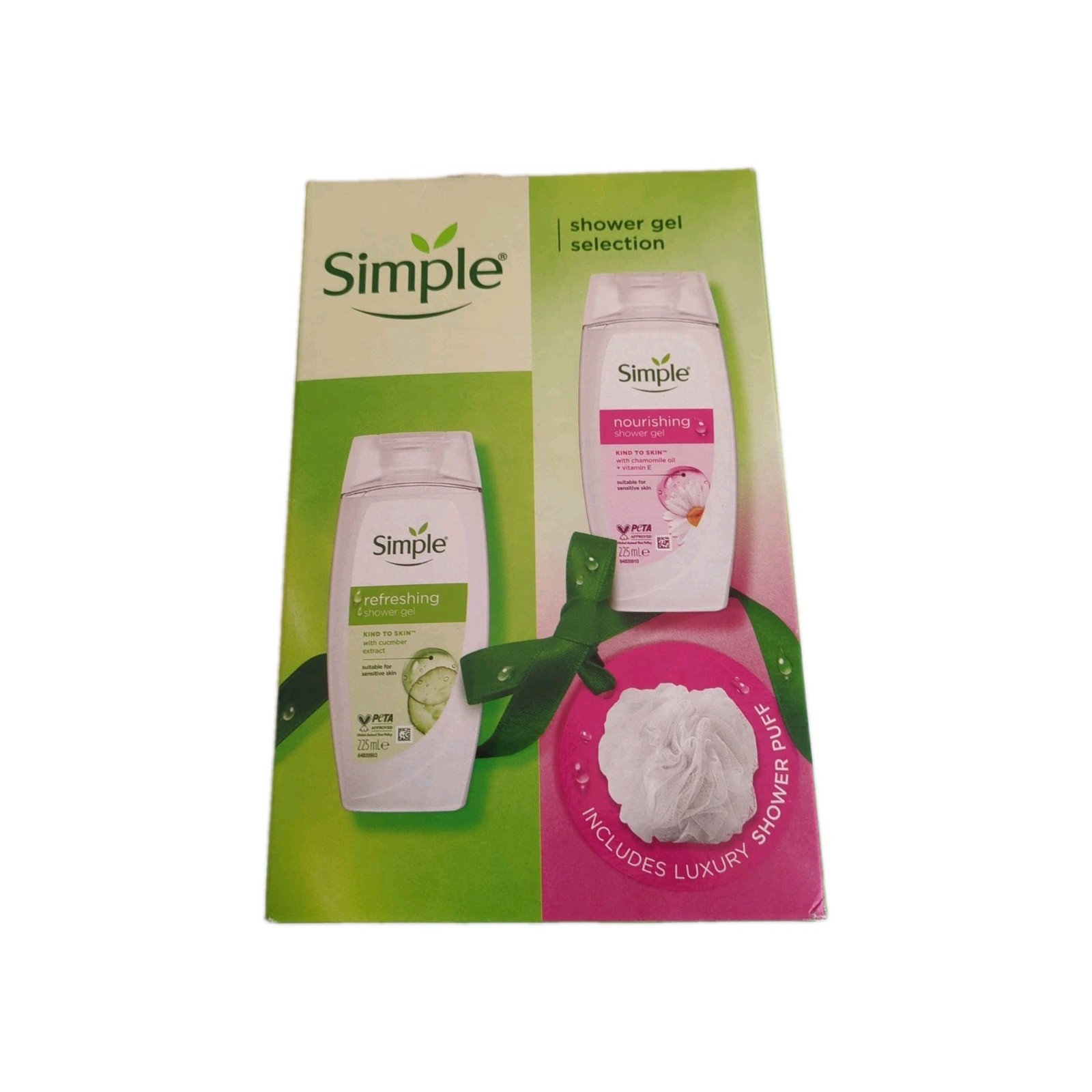 SIMPLE Shower Gel Duo Collection Gift Set 2 piece