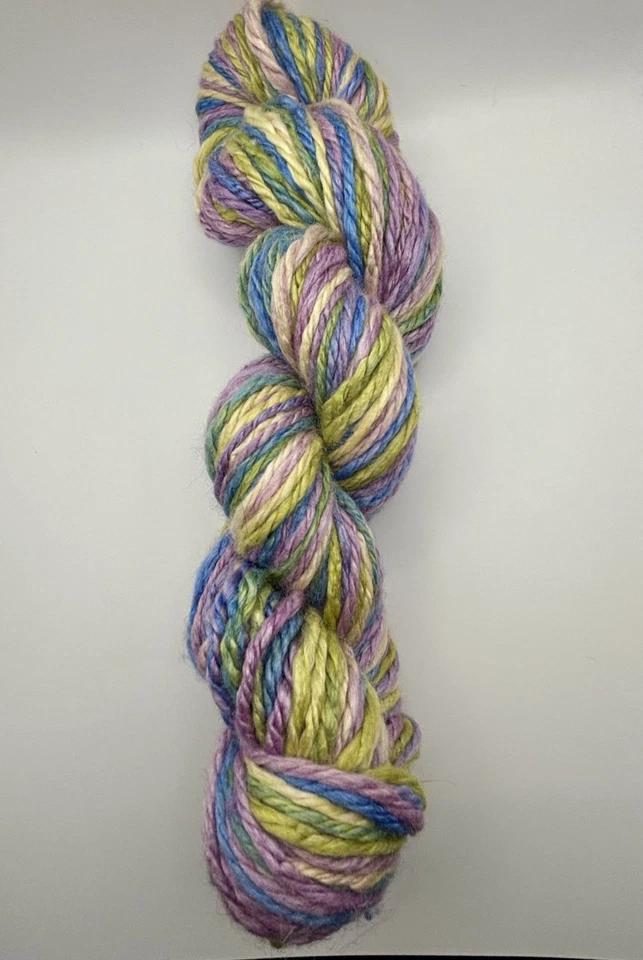 Fio de bambu “cesta de Páscoa” feito à mão merino, seda tussah e viscose - Imagem 2 de 4