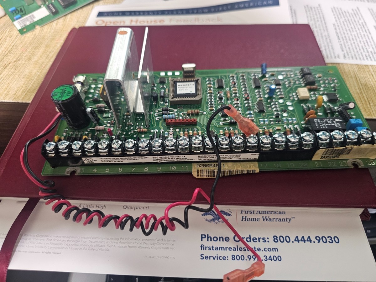 The Honeywell WA20PS-1.6 is an Ademco VISTA-20P security control