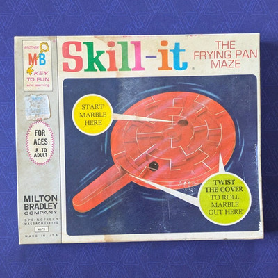 Milton Bradley Skill-it The Frying Pan Maze Skill Game 4673 1 Player Ages 8+