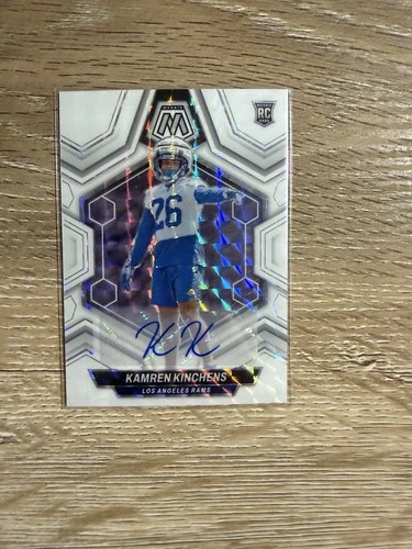 2024 Panini Mosaic Kamren Kinchens #379 RC White Autograph Prizm - Rams