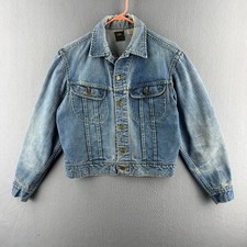 Vintage Lee Rider Jacket Mens 21x21.5" 101-J 60s 70s Sanforized Union USA Made