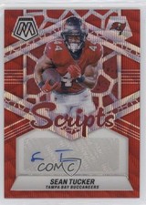 2024 Panini Mosaic Scripts Red Wave Prizm Sean Tucker #SC-STU Auto 4jk
