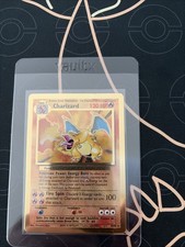 Pokémon Celebrations Charizard Gold Metal Card #4/102 Promo  25th Anniversary