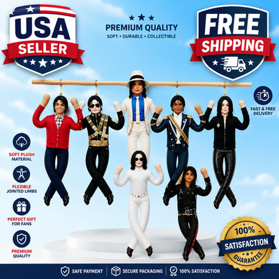 Michael Jackson Style Plush Doll Soft Collectible Figure Fan Gift Decoration
