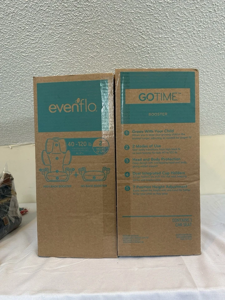 Asiento elevador Evenflo GoTime LX (negro Chardon) Foto 4 de 4