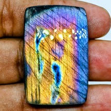 96 Cts Natural Labradorite Cabochon Gemstone For Jewelry 40.2x26.4x7.9 MM