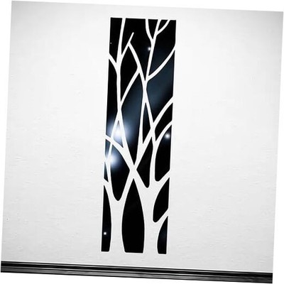 Acrylic 3D Mirrored Branch Wall Stickers - DIY Decorative Art Branch Black