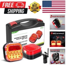 Halo Wireless s, 2 Mounting Options Magnetic for Towing, Portable LED Tow Lig...