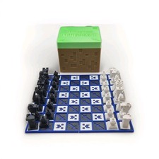 3D-gedrucktes Minecraft-Stil Schachspiel Spie...