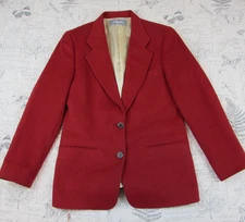 Pietrafesa Loro Piana 100%  Camelhair Made In USA Red  Blazer Women's Size 2