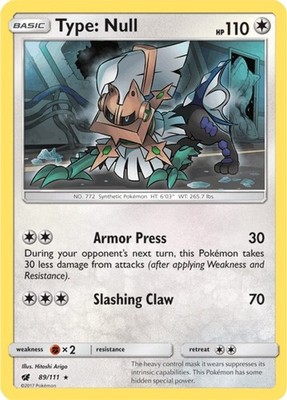 Pokemon Type: Null [SM04 - 89/111] Reverse Holofoil NM FREE SHIP