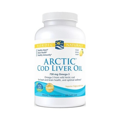 Nordic Naturals Arctic Lebertran 750 mg Omega-3   180 Softgels (182,41 EUR/kg)