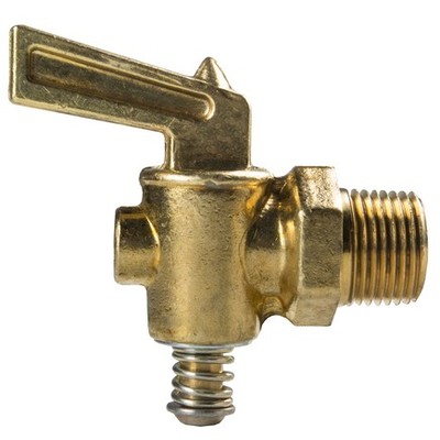 Tectran 241-B-J Air Brake Air Shut Off Petcock Brass, 1/4 In. Pipe Thread, Drain
