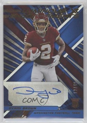 2021 Panini XR Luminous Endorsements Blue 12/49 Dyami Brown Rookie Auto RC 1u6