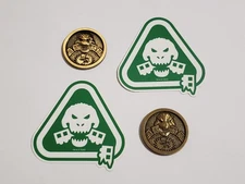 LOT SDCC 2025 Super 7 Exclusive Swag 2 GODZILLA Promo Coin + 2 Station Sticker