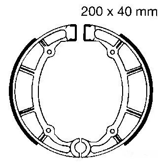 Bremsbacken hinten EBC Y515 für Yamaha XVS 650 N Drag Star Bj 1997-2003