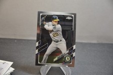 2021 Topps Chrome Baseball card #37 Mark Canha Oakland Athletics mlb