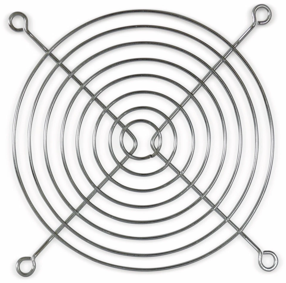 ENEROID Lüftergitter 120x120 mm, Metall verchromt