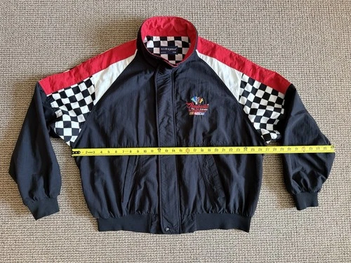 VTG 90’s NASCAR Raybestos Motorsport Racing Jacket XXL Swingster Nylon Checkered image 7