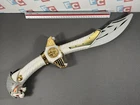 1994 Vintage 17" Power Rangers Bandai White Gold Untested Talking Saba Sword