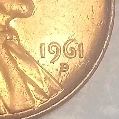 1961 D RD,RPM W/DDO (Date)Mint Error Coin,Lincoln Mem.Cent Penny, Free Shipping! - Image 3 of 4